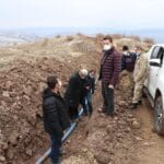 Kaymakam Yusuf Kaptanoglu Leventpinar Koyu Icme Suyu Hatti Calismalarini Yerinde Inceledi 5